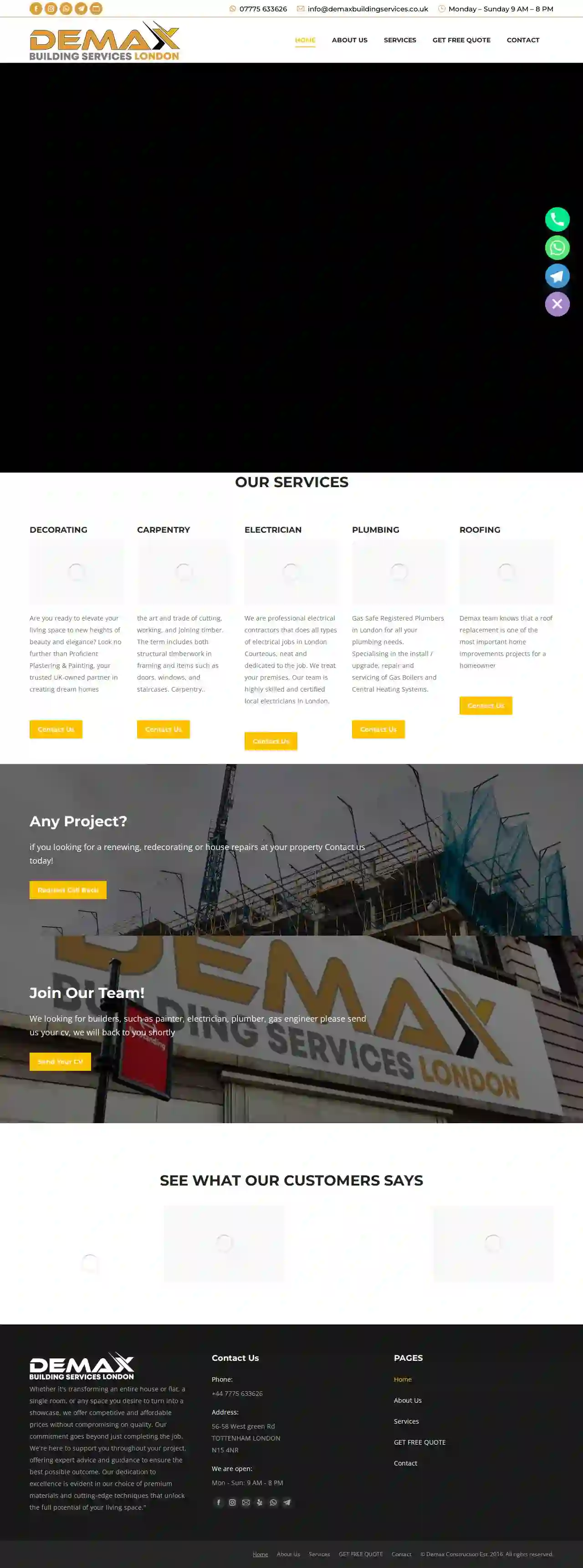 Demax Building Services ltd