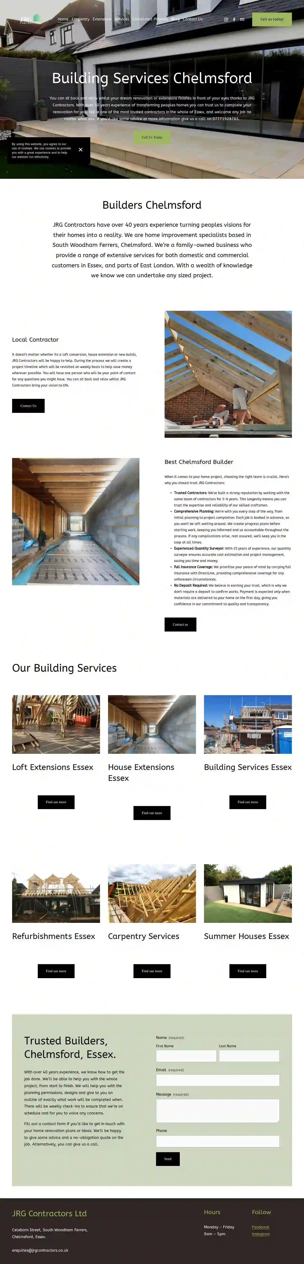 JRG Contractors - Building Contractor Essex