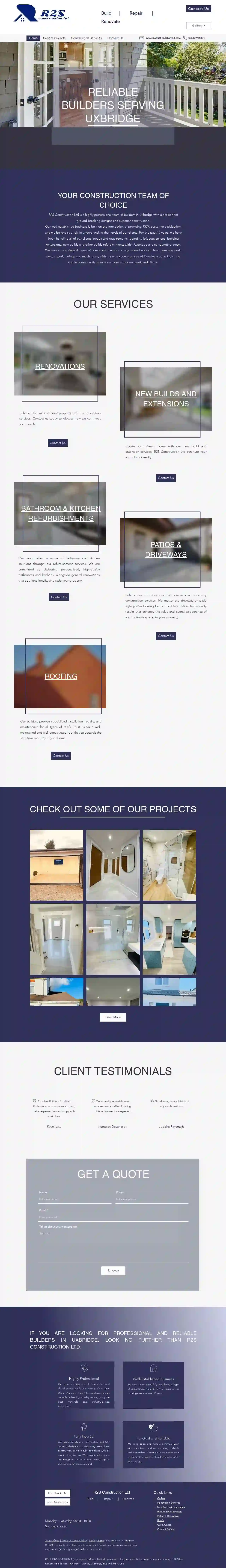 R2S Construction LTD - Loft Conversions, Building Extensions & Refurbishments Uxbridge