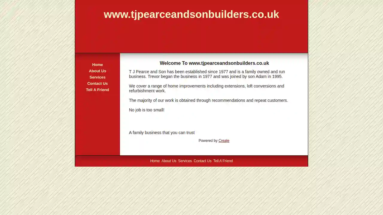 T J Pearce and Son Builders